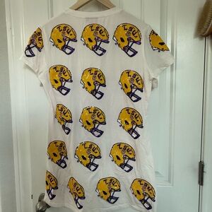 LSU Women’s Mini Dress, Yellow & Purple Helmet Design, Small, Queen of Sparkles